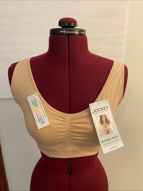 NWT Jockey Microfiber Stretch Wireless Bra - Beige